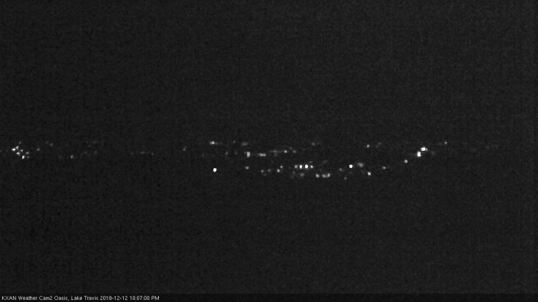 Lake Travis webcam, December 12, 2018 9:10 PM CT