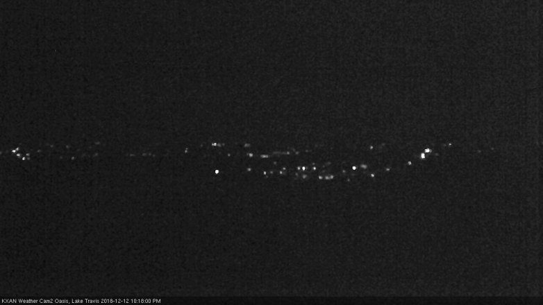 Lake Travis webcam, December 12, 2018 9:20 PM CT