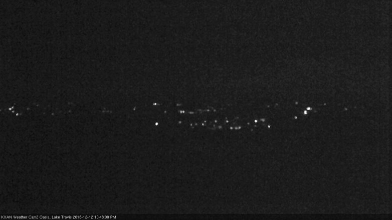 Lake Travis webcam, December 12, 2018 9:50 PM CT