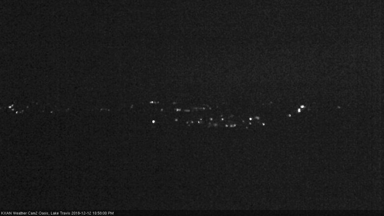 Lake Travis webcam, December 12, 2018 10:00 PM CT