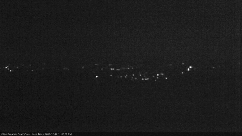 Lake Travis webcam, December 12, 2018 10:05 PM CT