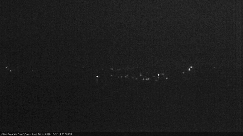 Lake Travis webcam, December 12, 2018 10:35 PM CT