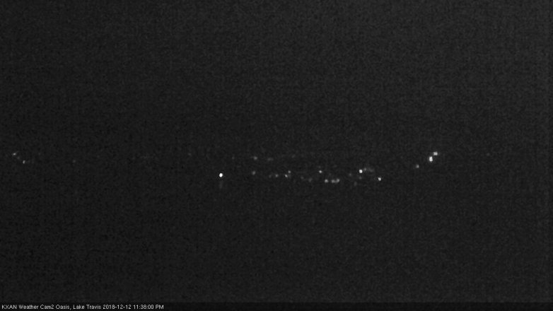 Lake Travis webcam, December 12, 2018 10:40 PM CT