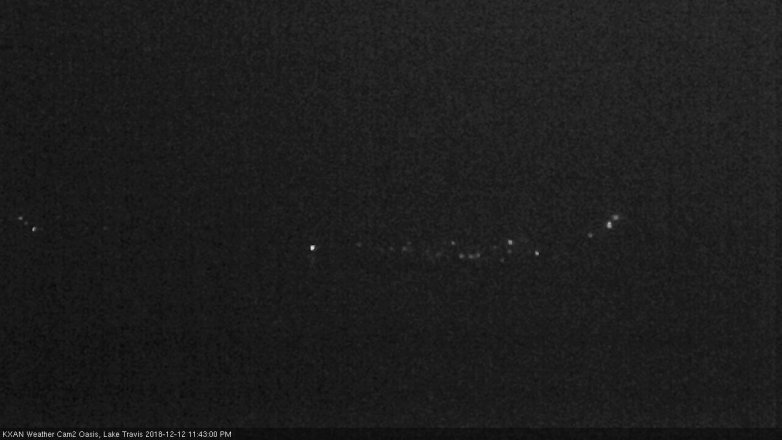 Lake Travis webcam, December 12, 2018 10:45 PM CT
