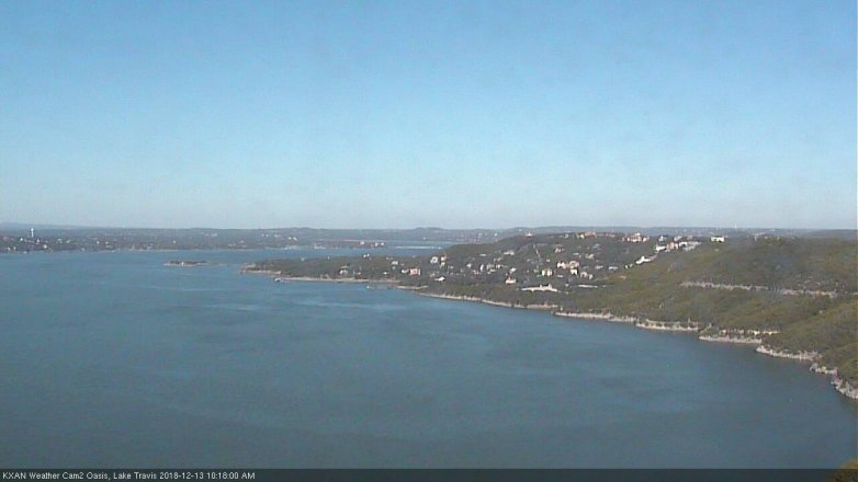 Lake Travis webcam, December 13, 2018 9:20 AM CT
