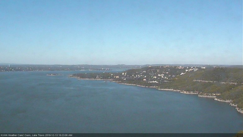 Lake Travis webcam, December 13, 2018 9:25 AM CT