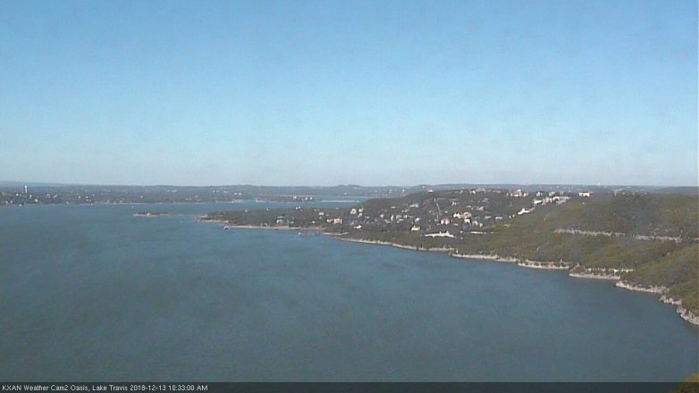 Lake Travis webcam, December 13, 2018 9:35 AM CT