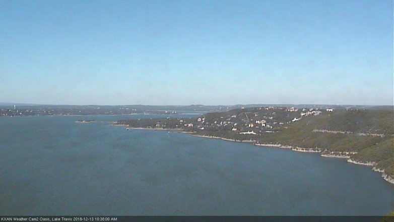 Lake Travis webcam, December 13, 2018 9:40 AM CT