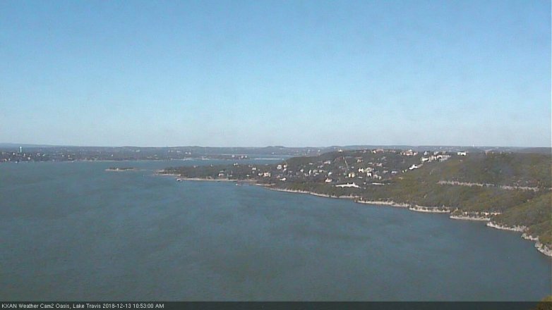 Lake Travis webcam, December 13, 2018 9:55 AM CT
