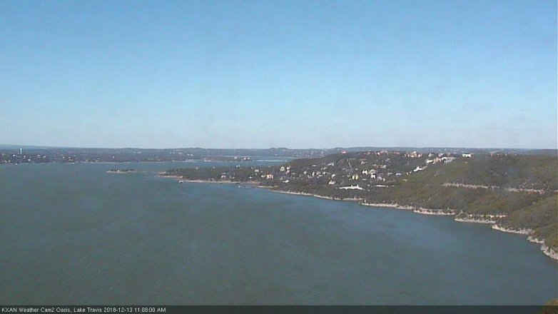 Lake Travis webcam, December 13, 2018 10:10 AM CT