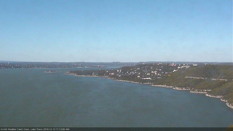 Lake Travis webcam, December 13, 2018 10:15 AM CT