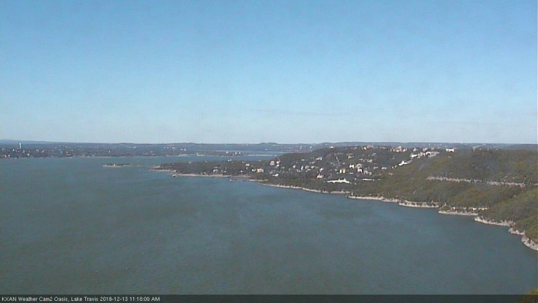 Lake Travis webcam, December 13, 2018 10:20 AM CT