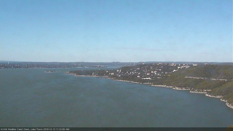 Lake Travis webcam, December 13, 2018 10:25 AM CT