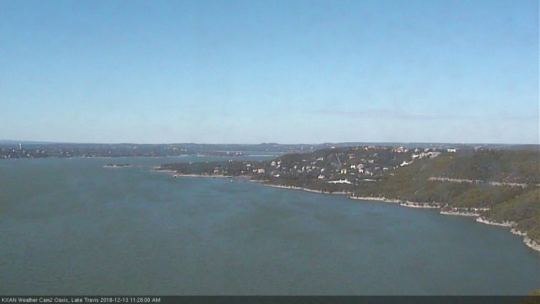 Lake Travis webcam, December 13, 2018 10:30 AM CT