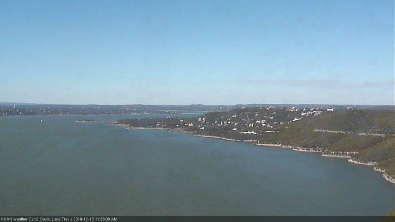 Lake Travis webcam, December 13, 2018 10:35 AM CT