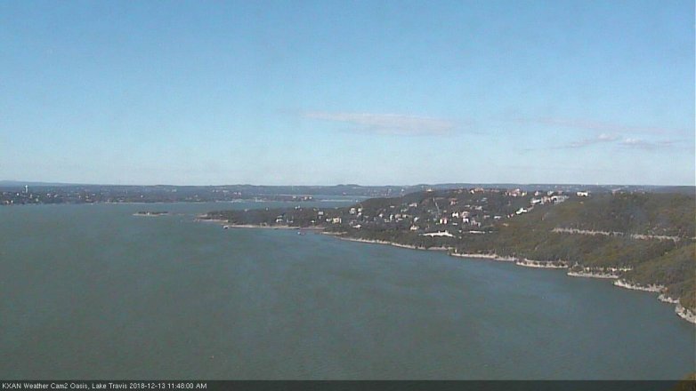 Lake Travis webcam, December 13, 2018 10:50 AM CT