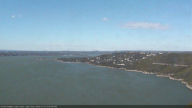 Lake Travis webcam, December 13, 2018 11:10 AM CT