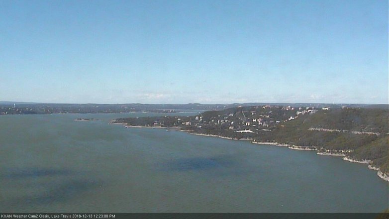 Lake Travis webcam, December 13, 2018 11:25 AM CT
