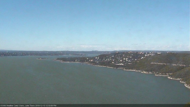Lake Travis webcam, December 13, 2018 11:35 AM CT