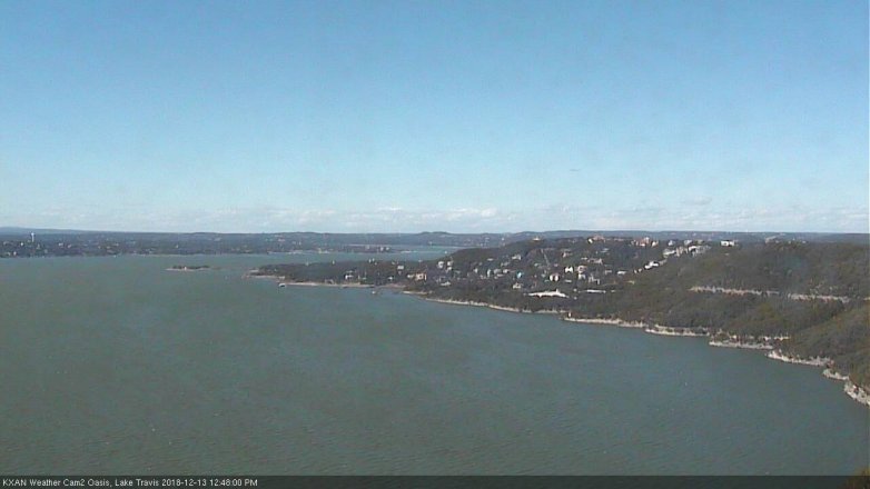 Lake Travis webcam, December 13, 2018 11:50 AM CT
