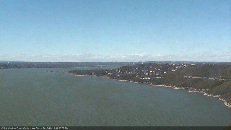 Lake Travis webcam, December 13, 2018 12:10 PM CT