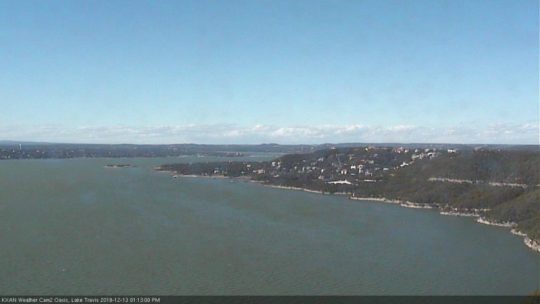 Lake Travis webcam, December 13, 2018 12:15 PM CT
