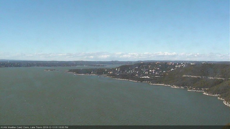 Lake Travis webcam, December 13, 2018 12:20 PM CT