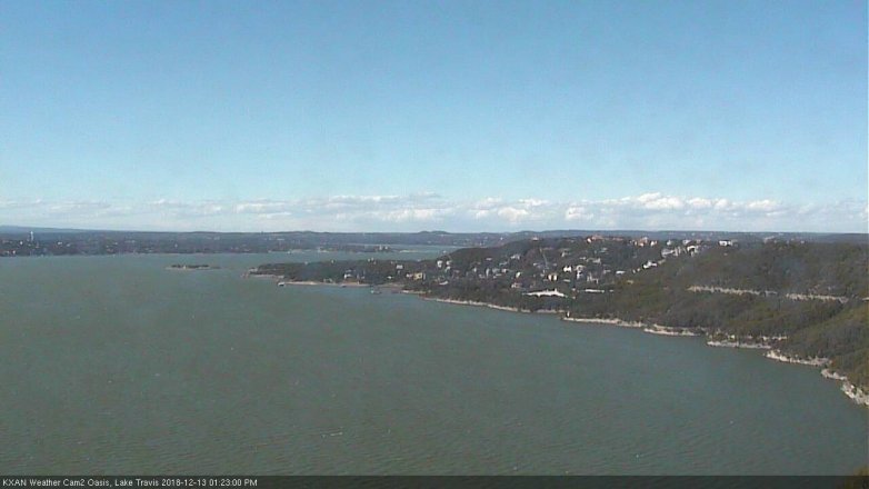 Lake Travis webcam, December 13, 2018 12:25 PM CT