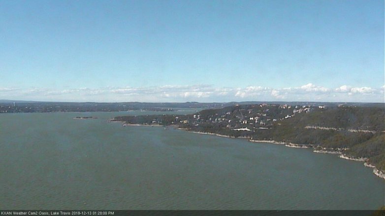 Lake Travis webcam, December 13, 2018 12:30 PM CT