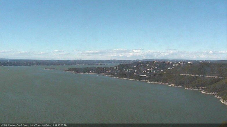 Lake Travis webcam, December 13, 2018 12:40 PM CT