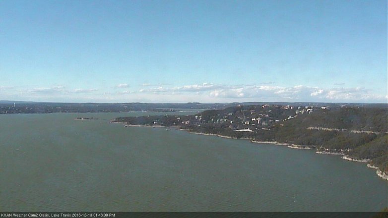Lake Travis webcam, December 13, 2018 12:50 PM CT