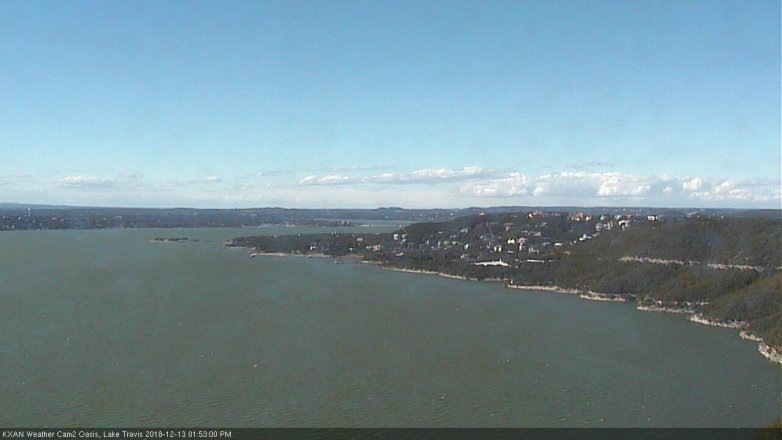 Lake Travis webcam, December 13, 2018 12:55 PM CT