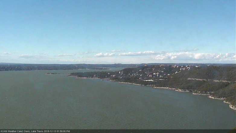 Lake Travis webcam, December 13, 2018 1:00 PM CT