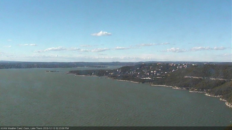 Lake Travis webcam, December 13, 2018 1:25 PM CT