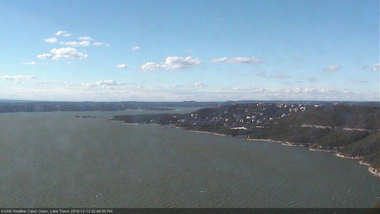 Lake Travis webcam, December 13, 2018 1:50 PM CT