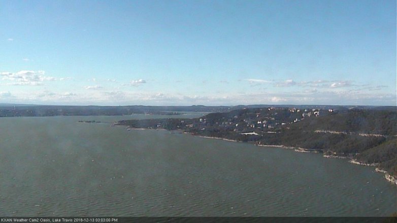 Lake Travis webcam, December 13, 2018 2:05 PM CT