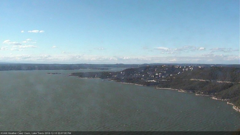 Lake Travis webcam, December 13, 2018 2:10 PM CT