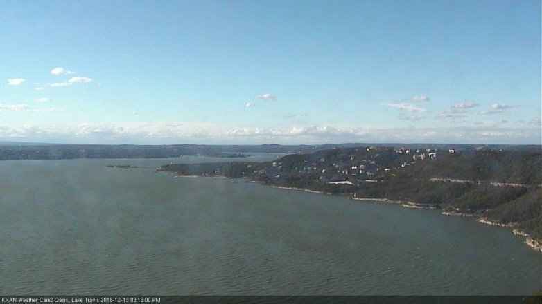 Lake Travis webcam, December 13, 2018 2:15 PM CT