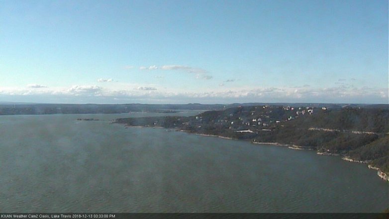 Lake Travis webcam, December 13, 2018 2:35 PM CT
