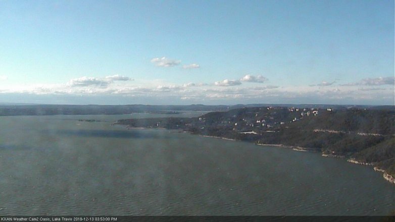 Lake Travis webcam, December 13, 2018 2:55 PM CT