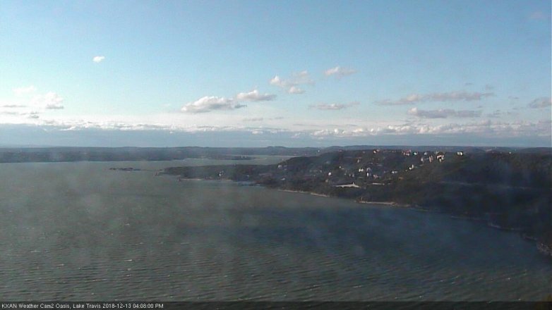Lake Travis webcam, December 13, 2018 3:10 PM CT