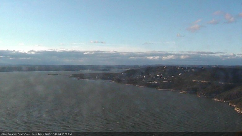 Lake Travis webcam, December 13, 2018 3:35 PM CT
