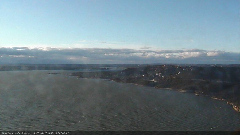 Lake Travis webcam, December 13, 2018 3:40 PM CT