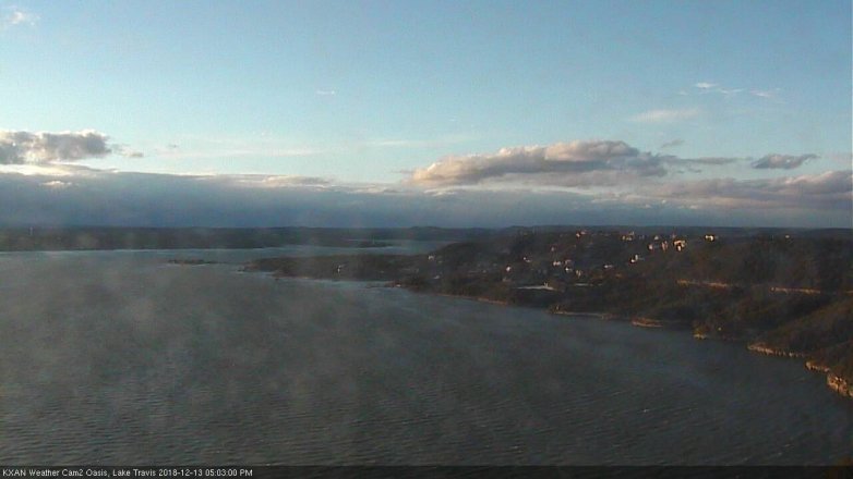 Lake Travis webcam, December 13, 2018 4:05 PM CT