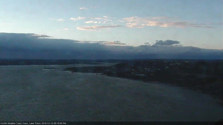 Lake Travis webcam, December 13, 2018 4:20 PM CT