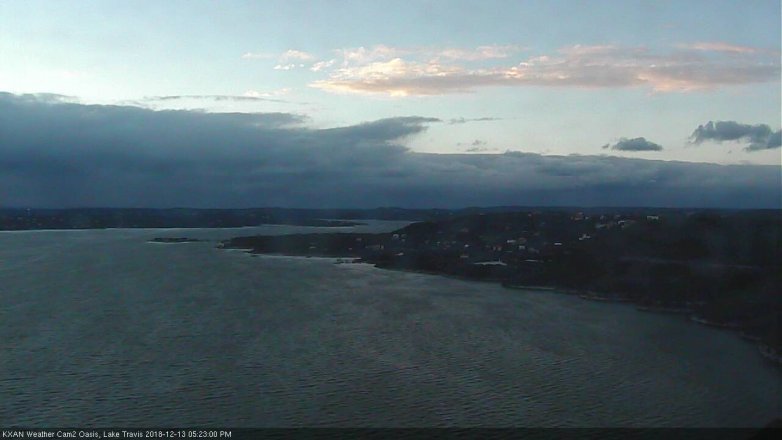 Lake Travis webcam, December 13, 2018 4:25 PM CT
