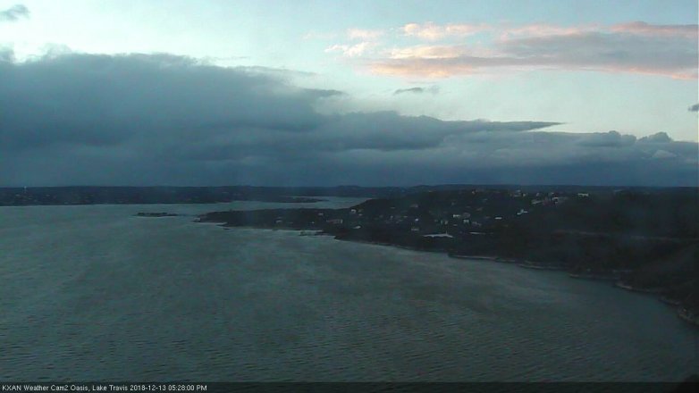 Lake Travis webcam, December 13, 2018 4:30 PM CT