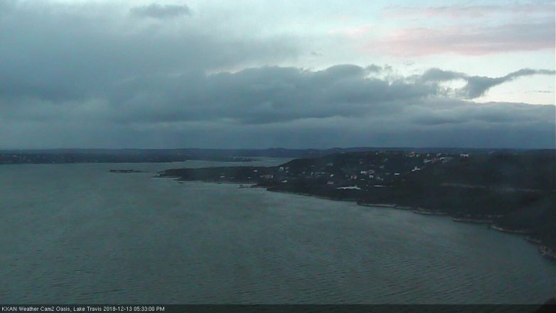 Lake Travis webcam, December 13, 2018 4:35 PM CT