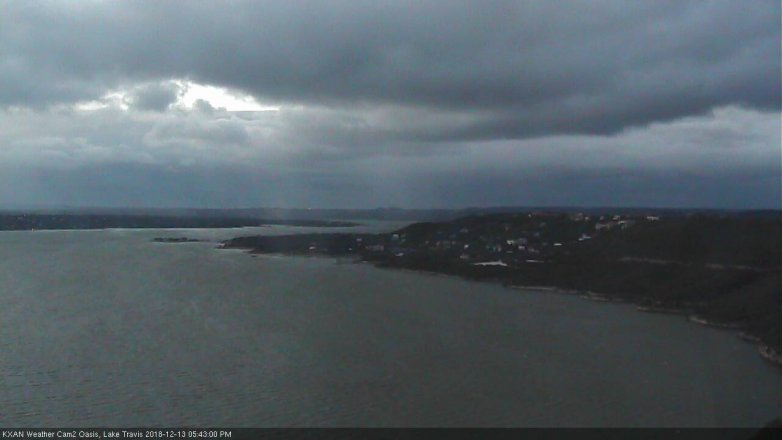 Lake Travis webcam, December 13, 2018 4:45 PM CT