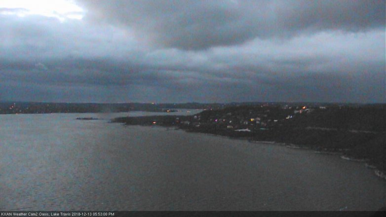 Lake Travis webcam, December 13, 2018 4:55 PM CT